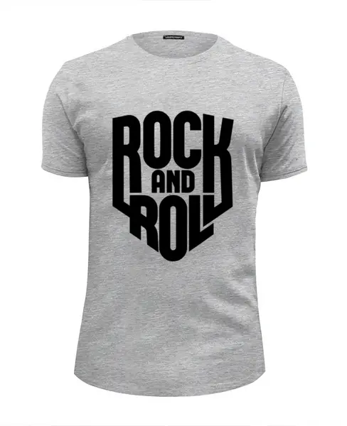 Заказать мужскую футболку в Москве. Футболка базовая Rock-n-Roll от balden - готовые дизайны и нанесение принтов.