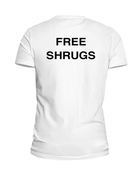 Заказать мужскую футболку в Москве. Футболка базовая FREE SHRUGS от Mikhail Abushinov (MalumFox) - готовые дизайны и нанесение принтов.