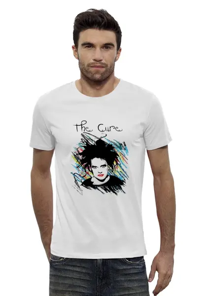 Заказать мужскую футболку в Москве. Футболка базовая The Cure от OEX design - готовые дизайны и нанесение принтов.