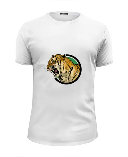 Заказать мужскую футболку в Москве. Футболка базовая Tiger от YellowCloverShop - готовые дизайны и нанесение принтов.