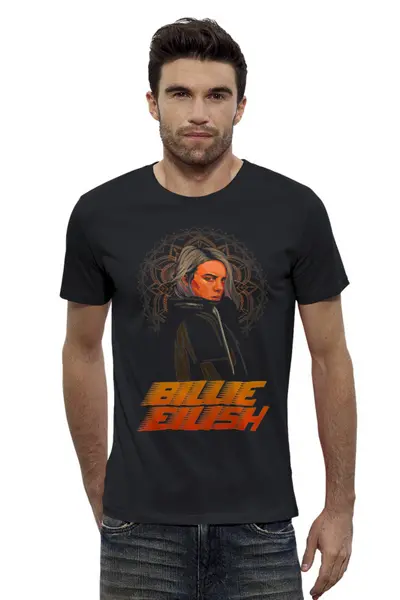 Заказать мужскую футболку в Москве. Футболка базовая ☆Billie Eilish☆ от balden - готовые дизайны и нанесение принтов.