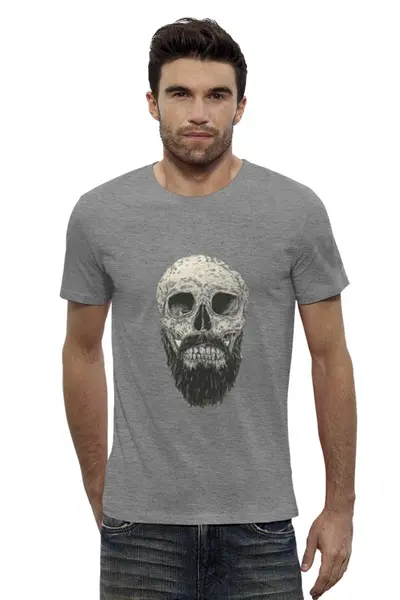Заказать мужскую футболку в Москве. Футболка базовая Beard от YellowCloverShop - готовые дизайны и нанесение принтов.