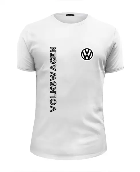 Заказать мужскую футболку в Москве. Футболка базовая Volkswagen от THE_NISE  - готовые дизайны и нанесение принтов.