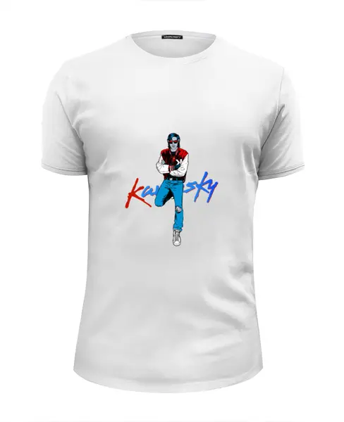 Заказать мужскую футболку в Москве. Футболка базовая Kavinsky от mickeylangelololo@gmail.com - готовые дизайны и нанесение принтов.