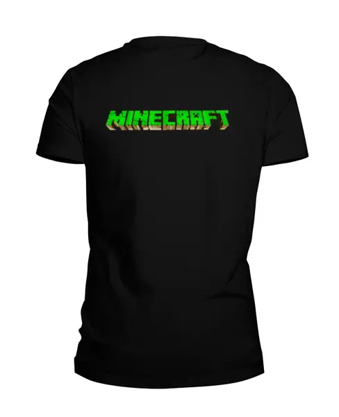 Заказать мужскую футболку в Москве. Футболка базовая Minecraft (Майнкрафт)  от Just kidding - готовые дизайны и нанесение принтов.
