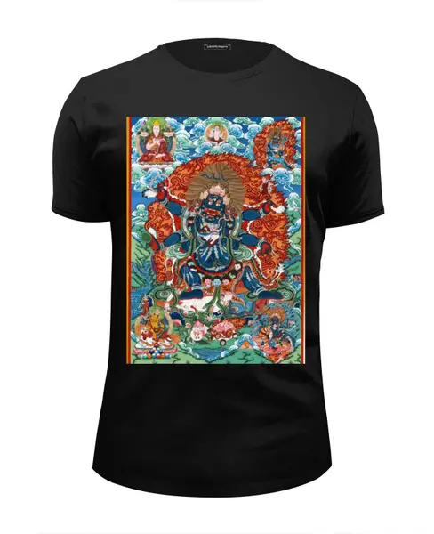 Заказать мужскую футболку в Москве. Футболка базовая Тибетская Vajrabhairava от shenyan - готовые дизайны и нанесение принтов.