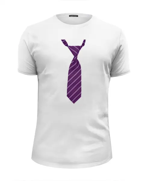 Заказать мужскую футболку в Москве. Футболка базовая С галстуком от jane_97 - готовые дизайны и нанесение принтов.