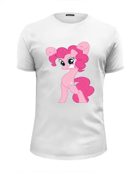 Заказать мужскую футболку в Москве. Футболка базовая Pinkie Pie  от AppleJack_38rus - готовые дизайны и нанесение принтов.