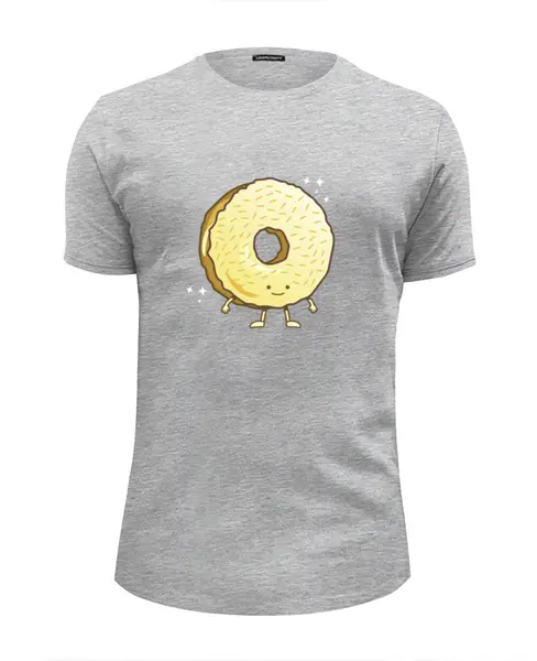 Заказать мужскую футболку в Москве. Футболка базовая Пончик (Donut) от coolmag - готовые дизайны и нанесение принтов.