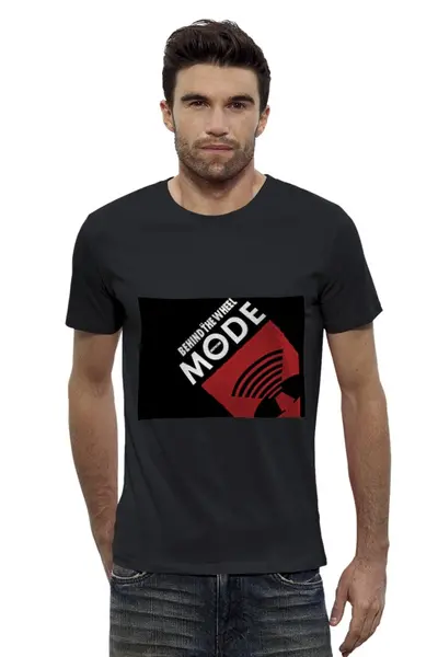 Заказать мужскую футболку в Москве. Футболка базовая Depeche Mode  от Fedor - готовые дизайны и нанесение принтов.