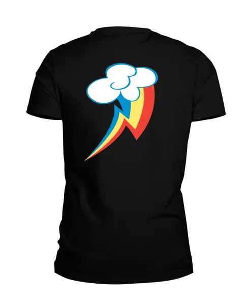 Заказать мужскую футболку в Москве. Футболка базовая Rainbow Dash от AppleJack_38rus - готовые дизайны и нанесение принтов.
