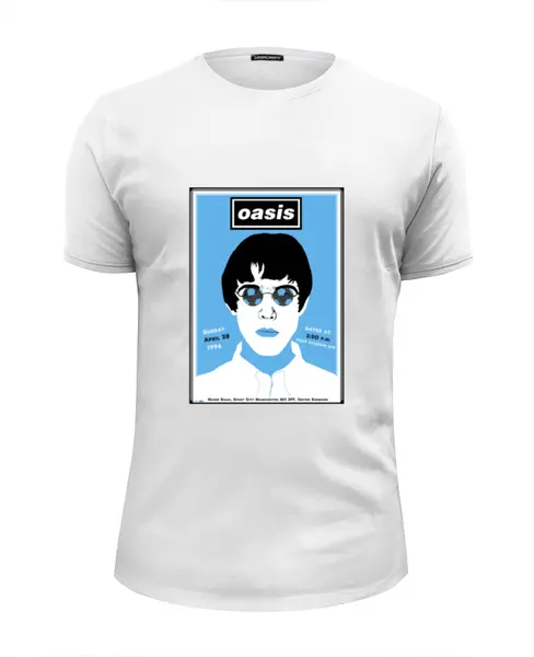 Заказать мужскую футболку в Москве. Футболка базовая Oasis  от cherdantcev - готовые дизайны и нанесение принтов.