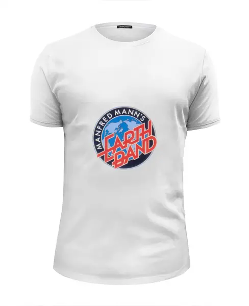 Заказать мужскую футболку в Москве. Футболка базовая Manfred Mann's Earth Band от Fedor - готовые дизайны и нанесение принтов.