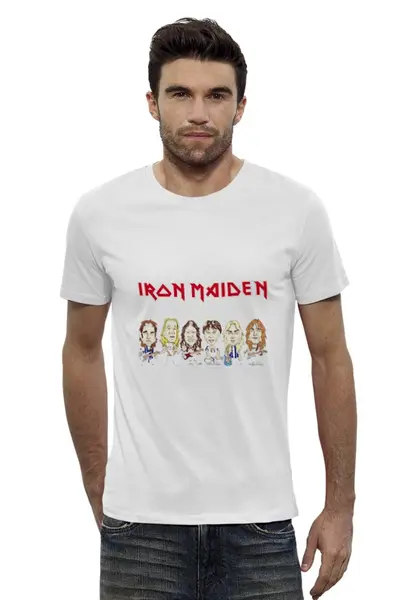 Заказать мужскую футболку в Москве. Футболка базовая "Iron maiden" от Fedor - готовые дизайны и нанесение принтов.