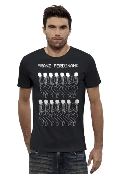 Заказать мужскую футболку в Москве. Футболка базовая Franz Ferdinand  от geekbox - готовые дизайны и нанесение принтов.
