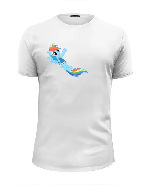 Заказать мужскую футболку в Москве. Футболка базовая My little pony от manhunt7 - готовые дизайны и нанесение принтов.