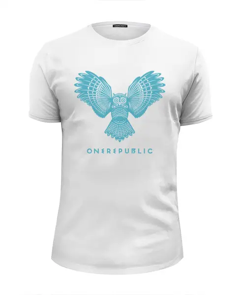 Заказать мужскую футболку в Москве. Футболка базовая OneRepublic от geekbox - готовые дизайны и нанесение принтов.