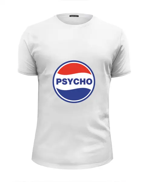 Заказать мужскую футболку в Москве. Футболка базовая PSYCHO от Djimas Leonki - готовые дизайны и нанесение принтов.