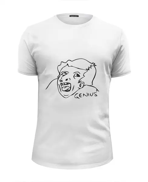Заказать мужскую футболку в Москве. Футболка базовая Genius от mems - готовые дизайны и нанесение принтов.