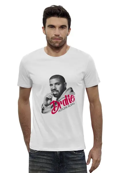 Заказать мужскую футболку в Москве. Футболка базовая Drake от kreed - готовые дизайны и нанесение принтов.