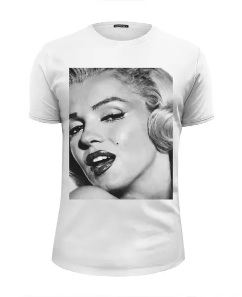 Заказать мужскую футболку в Москве. Футболка базовая Мэрилин Монро (Marilyn Monroe) от Дмитрий Светличный - готовые дизайны и нанесение принтов.