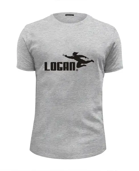 Заказать мужскую футболку в Москве. Футболка базовая Logan Puma от skynatural - готовые дизайны и нанесение принтов.