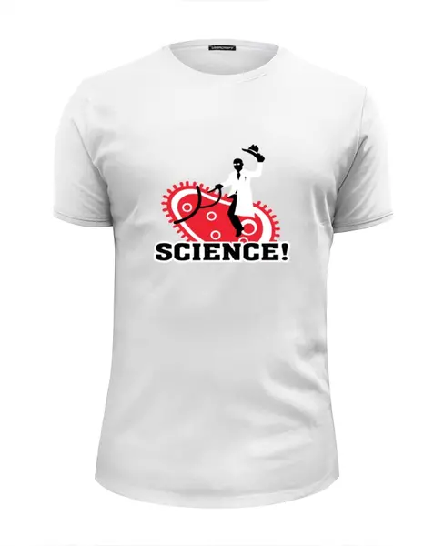 Заказать мужскую футболку в Москве. Футболка базовая Science t-shirt от kerik - готовые дизайны и нанесение принтов.