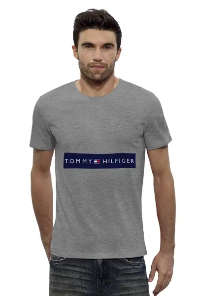 Заказать мужскую футболку в Москве. Футболка базовая Tommy от Vladec11 - готовые дизайны и нанесение принтов.