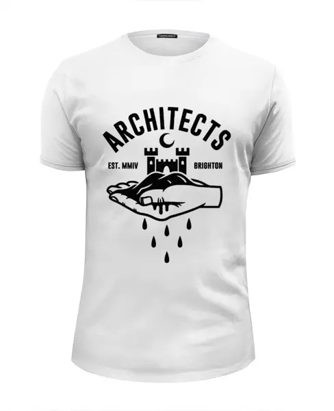 Заказать мужскую футболку в Москве. Футболка базовая Architects от geekbox - готовые дизайны и нанесение принтов.