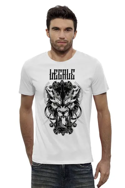 Заказать мужскую футболку в Москве. Футболка базовая Lycanthrope от Legale Prints - готовые дизайны и нанесение принтов.