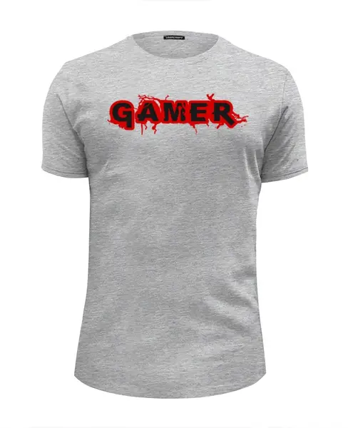 Заказать мужскую футболку в Москве. Футболка базовая Gamer от Leichenwagen - готовые дизайны и нанесение принтов.