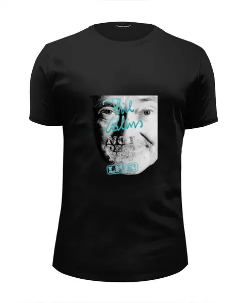 Заказать мужскую футболку в Москве. Футболка базовая Phil Collins от T-shirt print  - готовые дизайны и нанесение принтов.