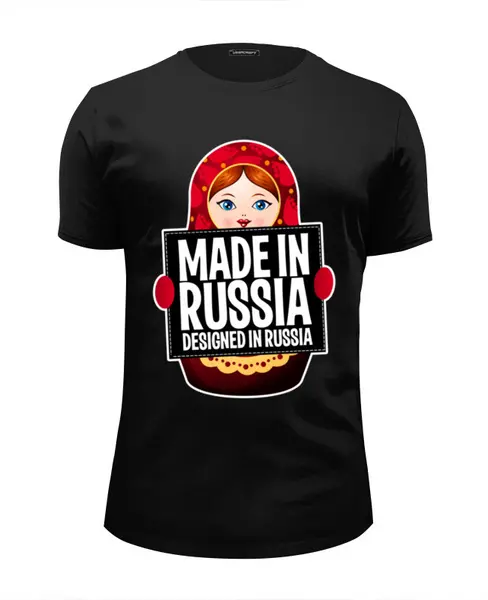 Заказать мужскую футболку в Москве. Футболка базовая RUSSIAN DESIGN от balden - готовые дизайны и нанесение принтов.
