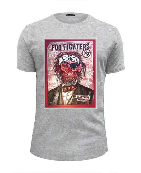 Заказать мужскую футболку в Москве. Футболка базовая Foo Fighters Band от Leichenwagen - готовые дизайны и нанесение принтов.