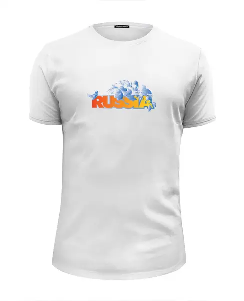 Заказать мужскую футболку в Москве. Футболка базовая Russia от yp17@yandex.ru - готовые дизайны и нанесение принтов.