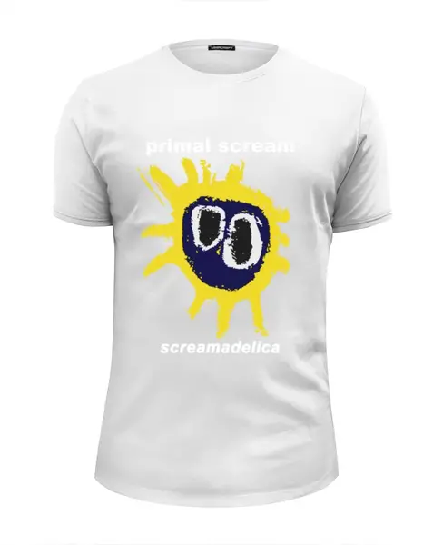Заказать мужскую футболку в Москве. Футболка базовая Primal Scream / Screamadelica от OEX design - готовые дизайны и нанесение принтов.