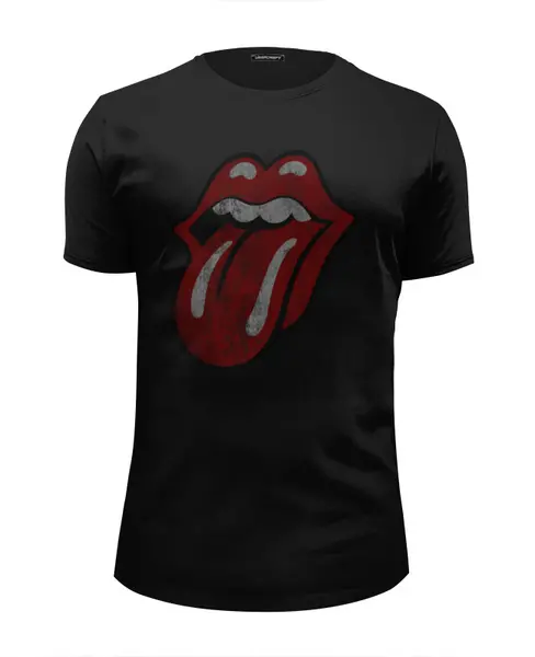 Заказать мужскую футболку в Москве. Футболка базовая Rolling Stones от geekbox - готовые дизайны и нанесение принтов.
