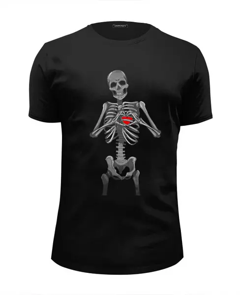 Заказать мужскую футболку в Москве. Футболка базовая Skull♥LOVE от balden - готовые дизайны и нанесение принтов.