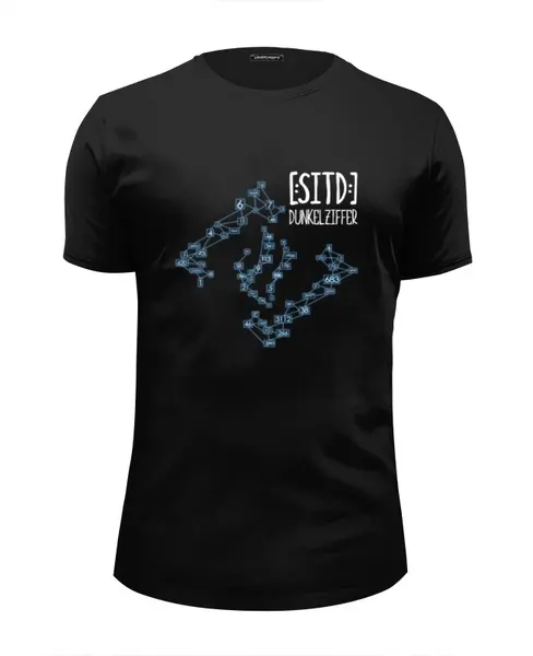 Заказать мужскую футболку в Москве. Футболка базовая [:SITD:]  / Dunkelziffer от OEX design - готовые дизайны и нанесение принтов.