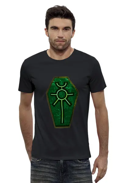 Заказать мужскую футболку в Москве. Футболка базовая Некроны от GeekFox  - готовые дизайны и нанесение принтов.