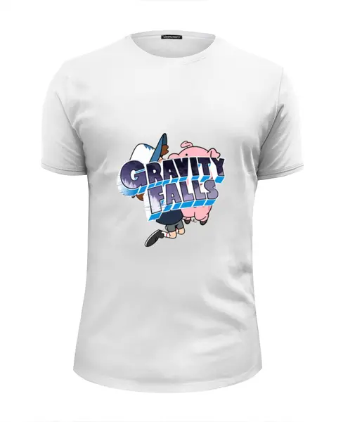 Заказать мужскую футболку в Москве. Футболка базовая Gravity Falls от ПРИНТЫ ПЕЧАТЬ  - готовые дизайны и нанесение принтов.
