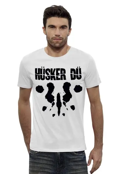 Заказать мужскую футболку в Москве. Футболка базовая Husker Du от geekbox - готовые дизайны и нанесение принтов.