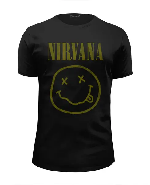 Заказать мужскую футболку в Москве. Футболка базовая Nirvana от geekbox - готовые дизайны и нанесение принтов.