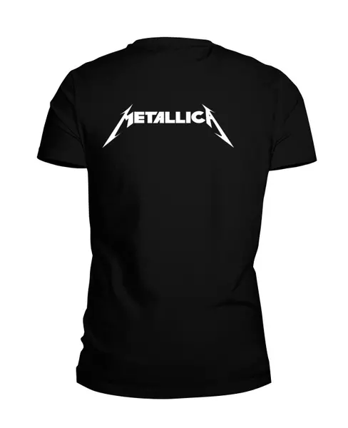 Заказать мужскую футболку в Москве. Футболка базовая Metallica5 от penno4ka - готовые дизайны и нанесение принтов.
