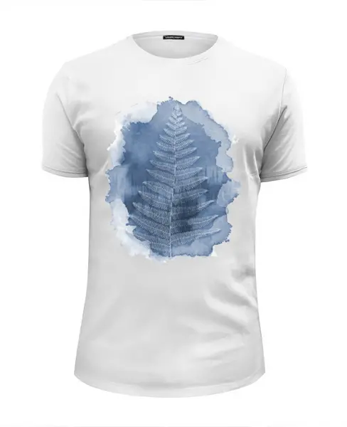 Заказать мужскую футболку в Москве. Футболка базовая Fern Fog от oneredfoxstore@gmail.com - готовые дизайны и нанесение принтов.