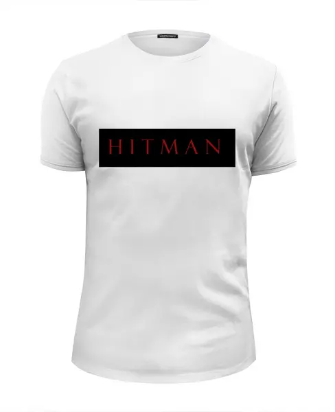 Заказать мужскую футболку в Москве. Футболка базовая Hitman от THE_NISE  - готовые дизайны и нанесение принтов.