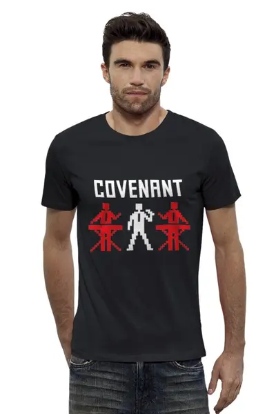 Заказать мужскую футболку в Москве. Футболка базовая Covenant от OEX design - готовые дизайны и нанесение принтов.