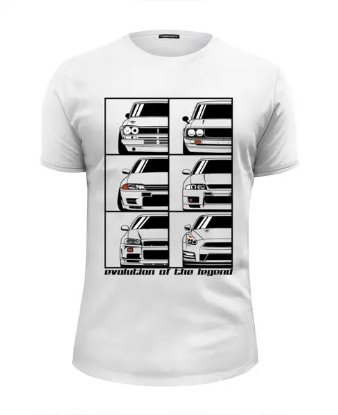 Заказать мужскую футболку в Москве. Футболка базовая Skyline Evolution от Oleg Markaryan - готовые дизайны и нанесение принтов.