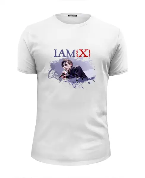 Заказать мужскую футболку в Москве. Футболка базовая IAMX / Chris Corner от OEX design - готовые дизайны и нанесение принтов.
