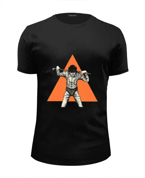 Заказать мужскую футболку в Москве. Футболка базовая Clockwork orange от YellowCloverShop - готовые дизайны и нанесение принтов.